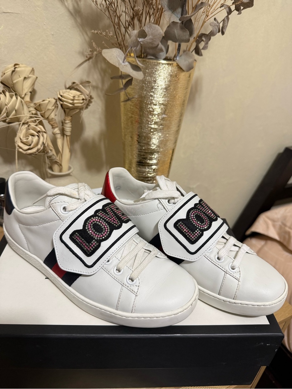 GUCCI ACE SNEAKERS SZ 35.5